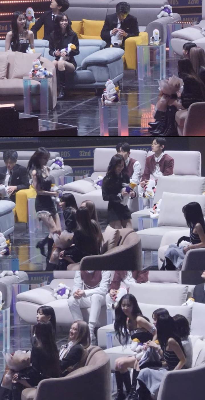 SMA 2023: Taeyeon Bikin Karina & Winter Berhenti Cemberut Saat Ditinggal GOT The Beat
