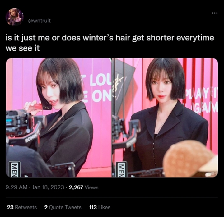 Winter aespa Ungkap Gaya Rambut Bop Jadi Favoritnya, Fans Tak Setuju Winter aespa Ungkap Gaya Rambut Bop Jadi Favoritnya, Fans Tak Setuju