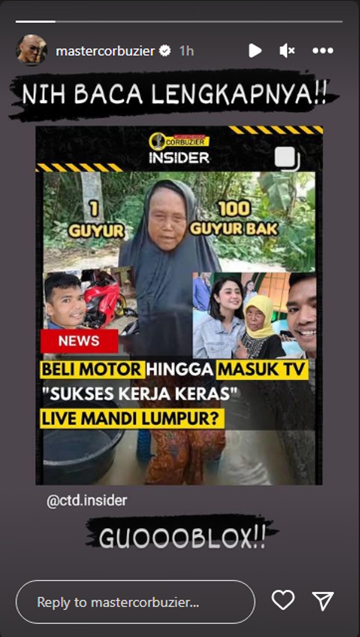 Deddy Corbuzier Miris Tahu Fakta Dibalik Konten Ibu-ibu Live Mandi Lumpur di TikTok
