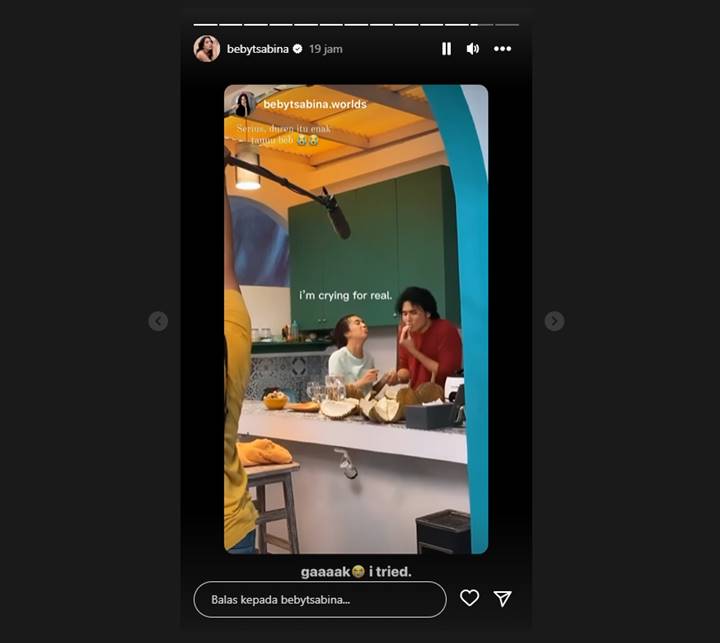 Totalitas Demi Peran, Beby Tsabina Sampai Nangis Saat Jajal Makan Durian