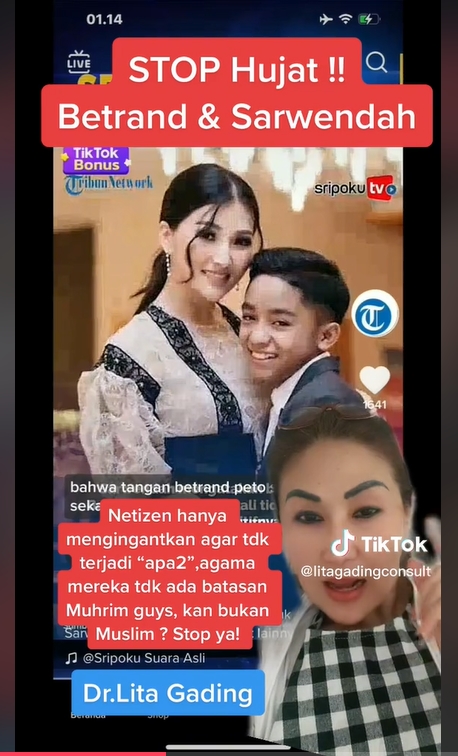 Psikolog Minta Publik Stop Hujat Sarwendah dan Betrand Peto