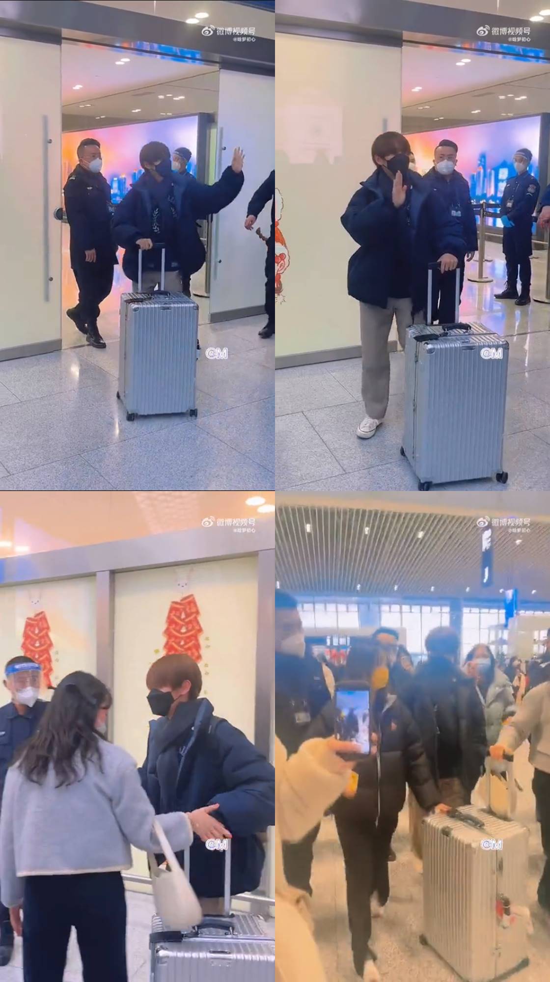 Momen Renjun NCT sampai bandara di Tiongkok