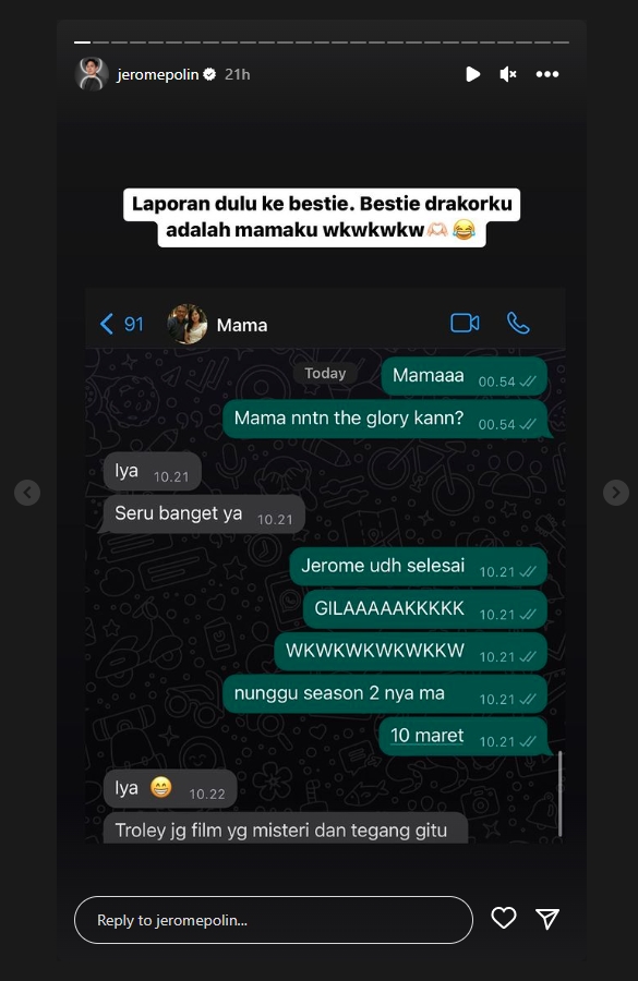 Jerome Polin Suka Nonton Drakor Sejak SD Gegara Ketularan Sang Mama