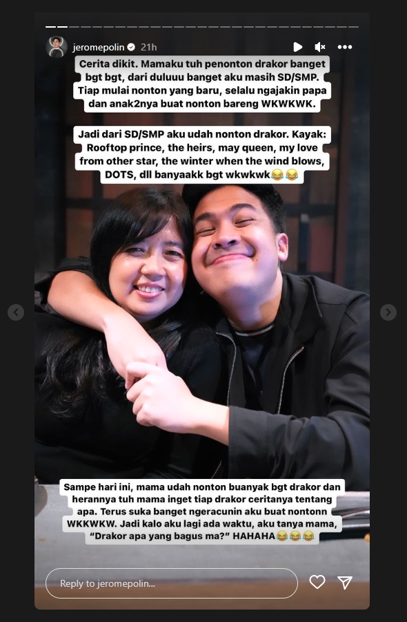 Jerome Polin Suka Nonton Drakor Sejak SD Gegara Ketularan Sang Mama
