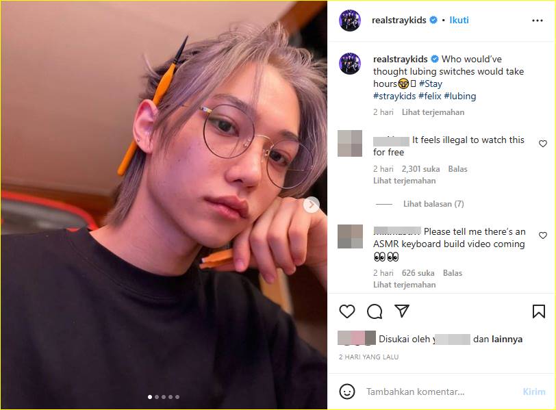 Unggahan baru Felix Stray Kids