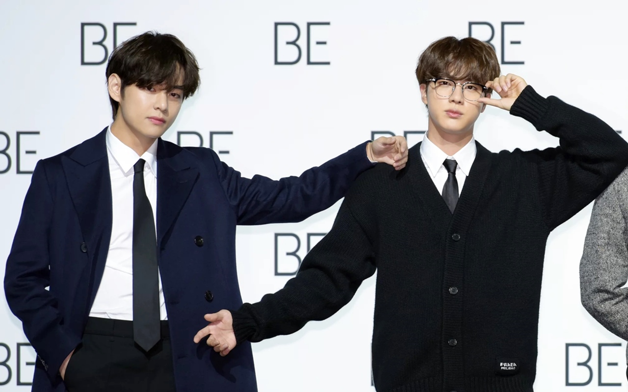 V Kangen Jin BTS Saat Siaran Langsung