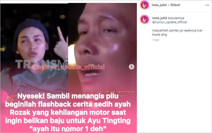 Biasa Kocak, Ayu Ting Ting dan Ayah Rozak Nangis Kenang Pengalaman Pahit Kemalingan Motor
