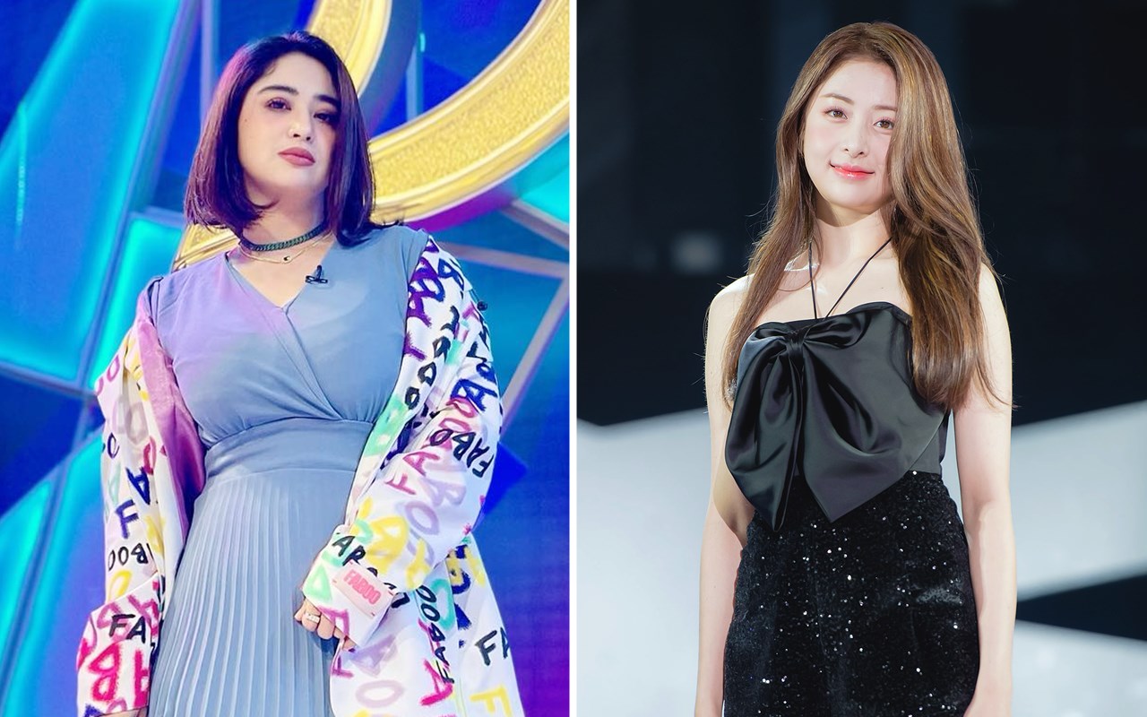 Outfit Kembar Dewi Persik dan Huh Yunjin LE SSERAFIM Disebut Dangdut Banget