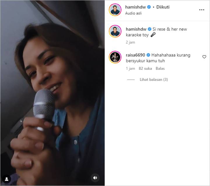 Raisa Nyanyikan Lagu untuk Hamish Daud Jelang Tidur, Malah Disebut Resek