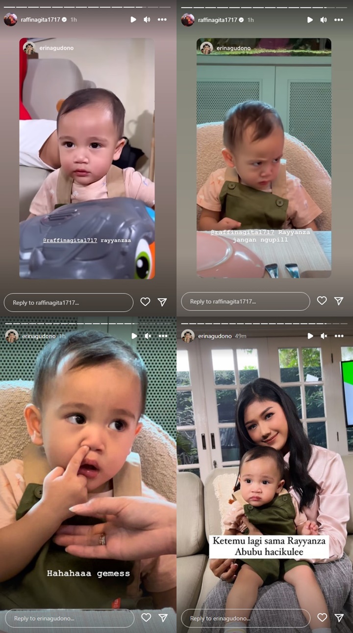 Temu Kangen, Erina Gudono Spam Foto Kocak Rayyanza Cipung
