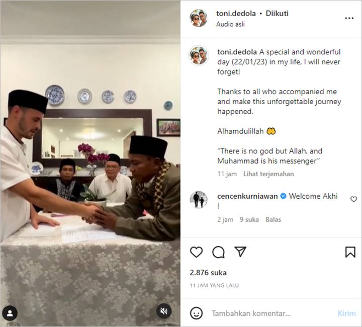 Antonio Dedola Pacar Bule Nikita Mirzani Perdana Blak-blakan Perasaannya Setelah Mualaf