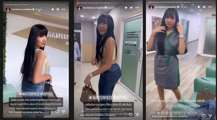 Lucinta Luna Ngaku Wajahnya Akan Dibedah Lagi Jadi Mirip Jennie BLACKPINK