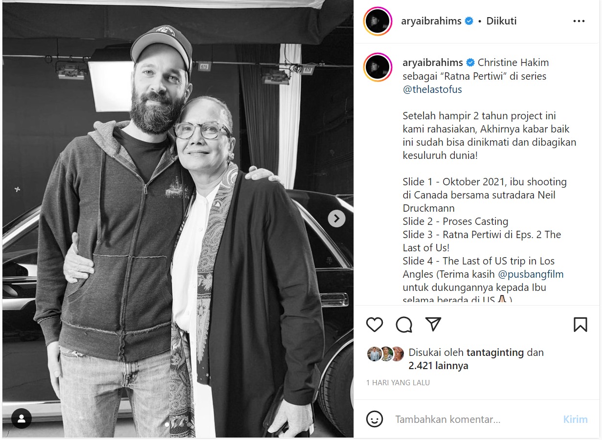 Dirahasiakan Sejak 2021, Foto Christine Hakim Bareng Sutradara \'The Last of Us\' Terbongkar