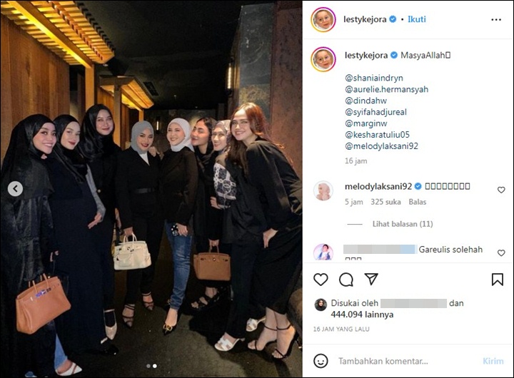 Lesti Kejora Semringah Bareng Geng Mamayu, Tas Hermes Harga Ratusan Juta Curi Fokus