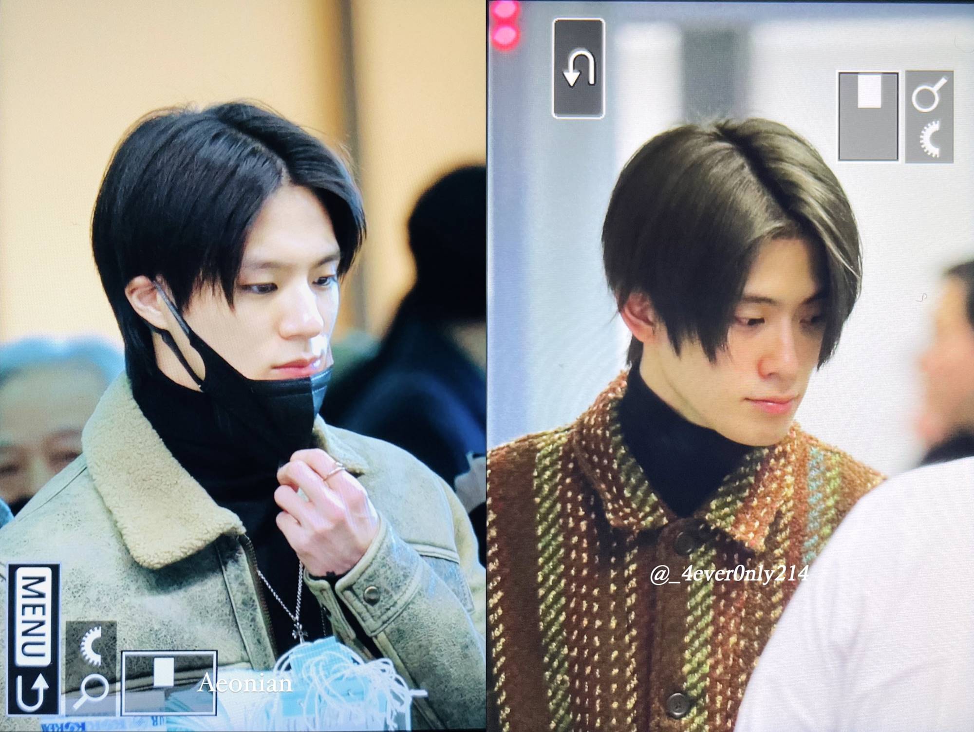 Penampilan Jaehyun dan Jeno NCT rambut gondrong di bandara