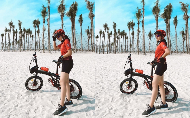 Bersepeda di Pantai