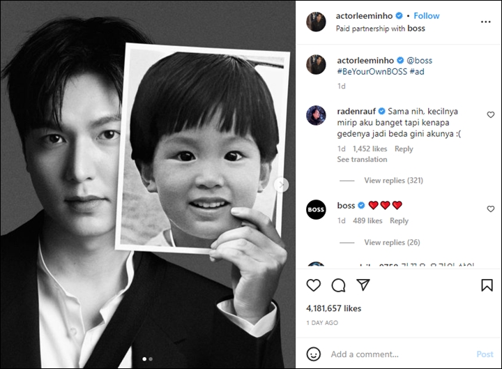 Potret Langka Lee Min Ho Saat Masih Bocil Jadi Perbincangan