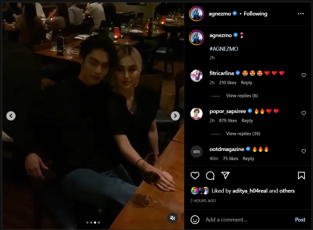 Agnez Mo Pamer Hangout Bareng Aktor Bright Vachirawit