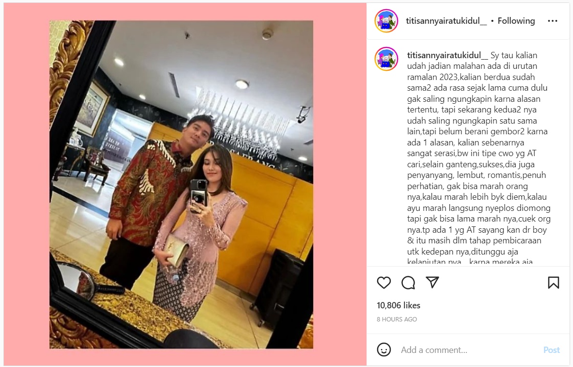 Ayu Ting Ting dan Boy William Diterawang Sudah Jadian, Tapi Ada 1 Permasalahan