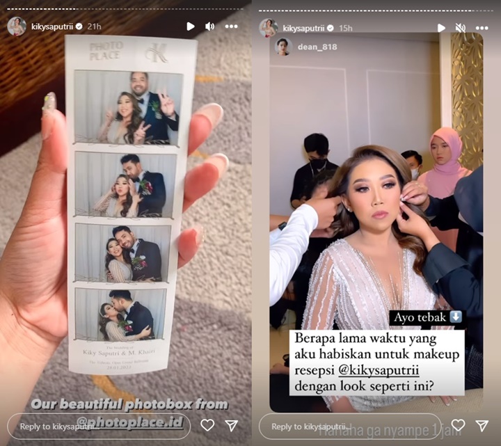 So Sweet, Momen Ciuman Kiky Saputri dan Khairi di Acara Nikah Terungkap