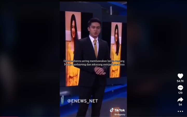 Jejak Digital Deva Mahenra Saat Bacakan Berita Tentang Mikha Tambayong Viral Lagi