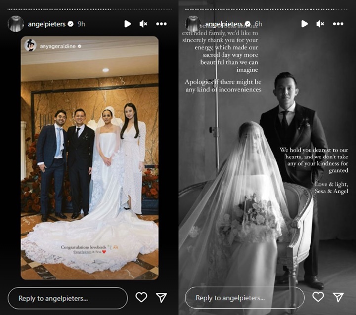 Sempat Dikritik, Anya Geraldine Tampil Sederhana di Nikahan Angel Pieters