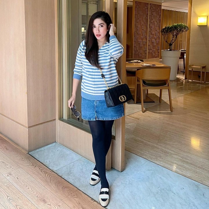 Rok Jeans Dipadukan Legging