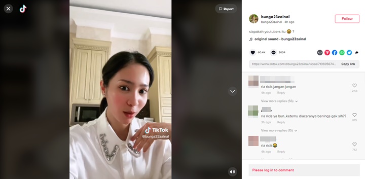 Bunga Zainal Sindir YouTuber Perempuan Minim Attitude, Ria Ricis Tertuduh