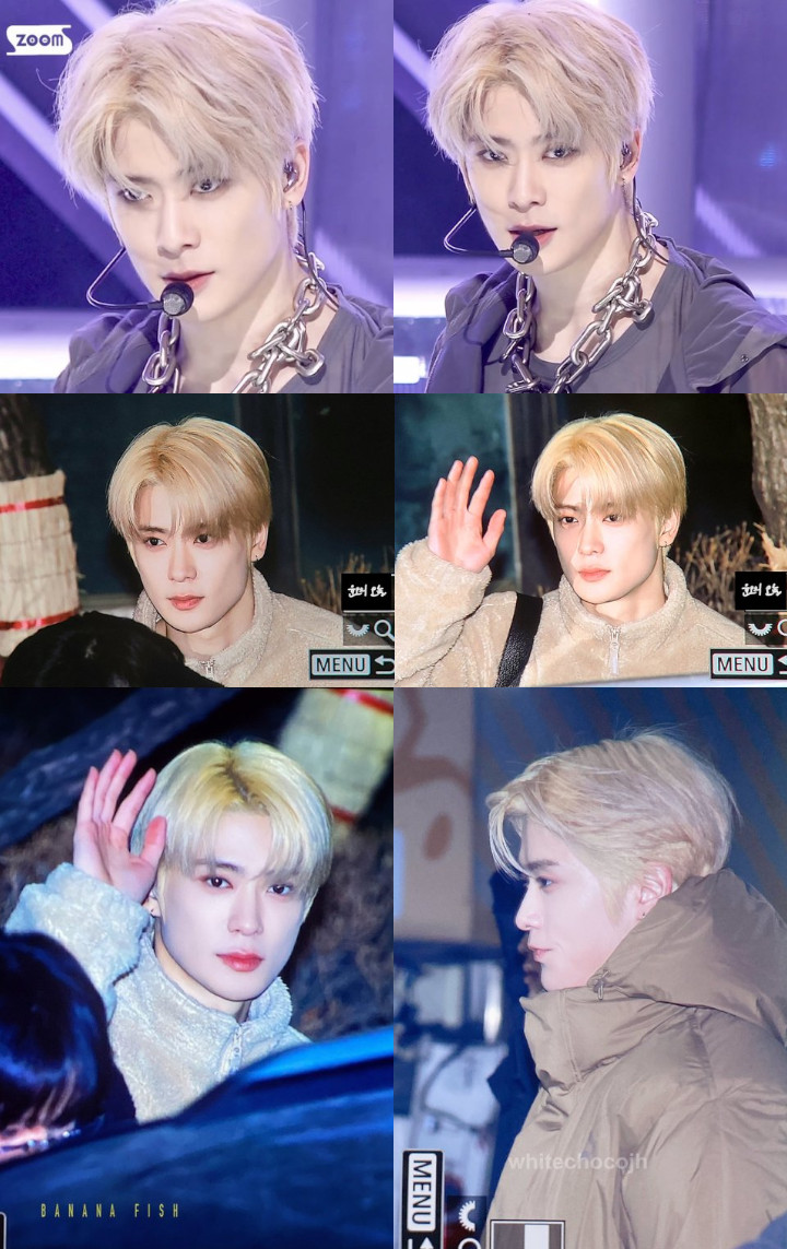 Potret Jaehyun NCT dengan rambut pirang