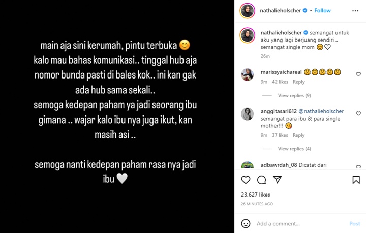 Natahlie Holscher Mendadak Buat Postingan Menohok Auto Dikaitkan dengan Putri Delina