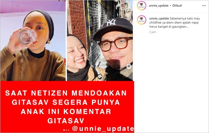 Childfree, Gita Savitri Bereaksi Keras Hingga Bawa Adab Usai Didoakan Punya Anak