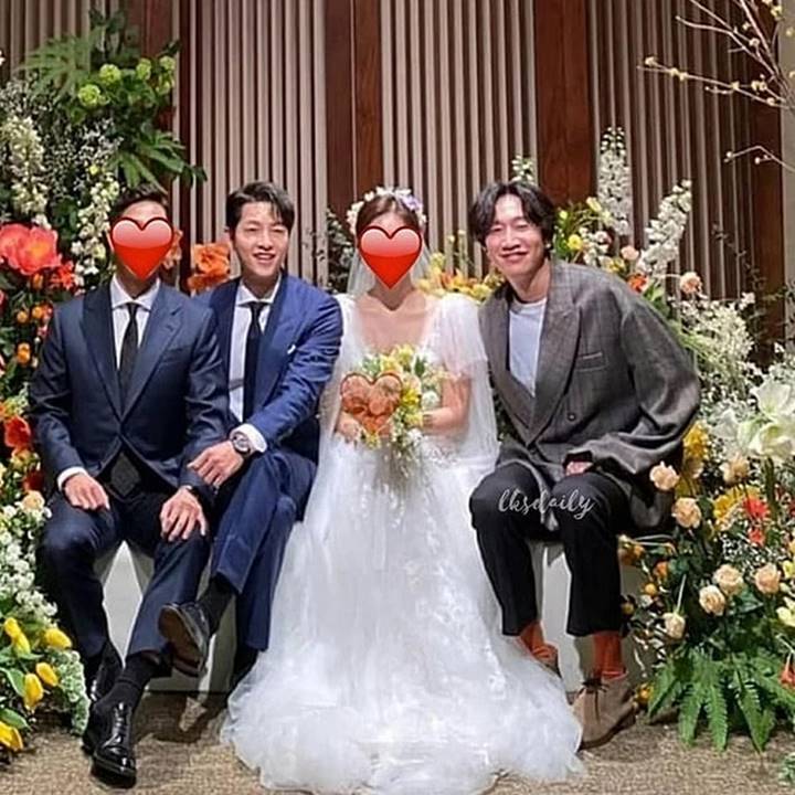 momen Song Joong Ki dan Lee Kwang Soo datang ke pernikahan teman