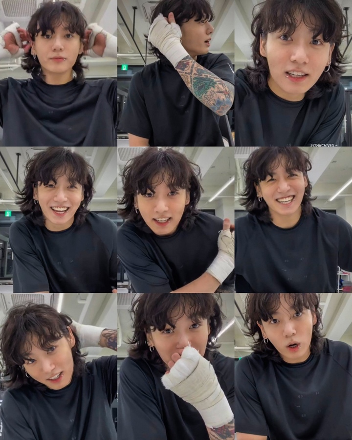Jungkook BTS Live Latihan Tinju, Penampakan Rambut Serigala Trending