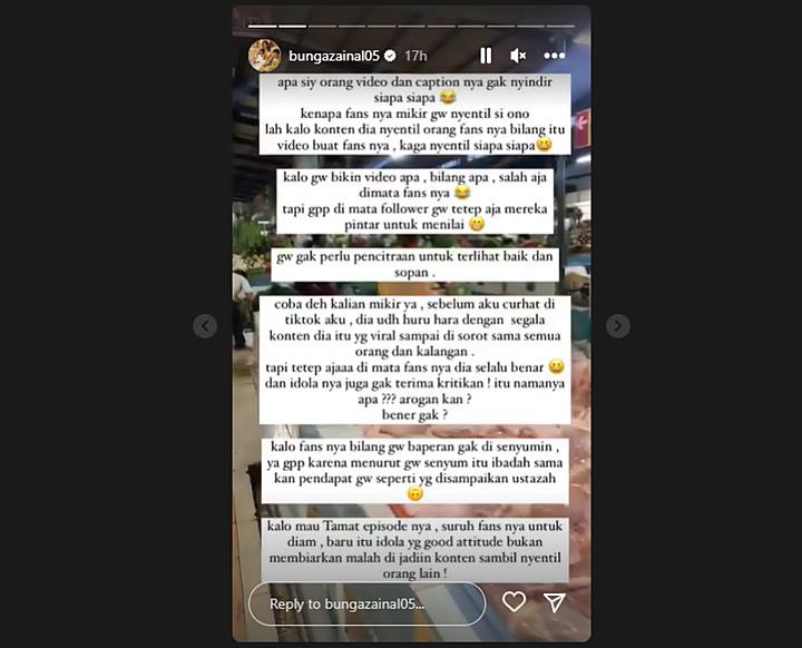 Bunga Zainal Beber Syarat Agar Drama Sindir Senyuman ke YouTuber Bisa Tamat