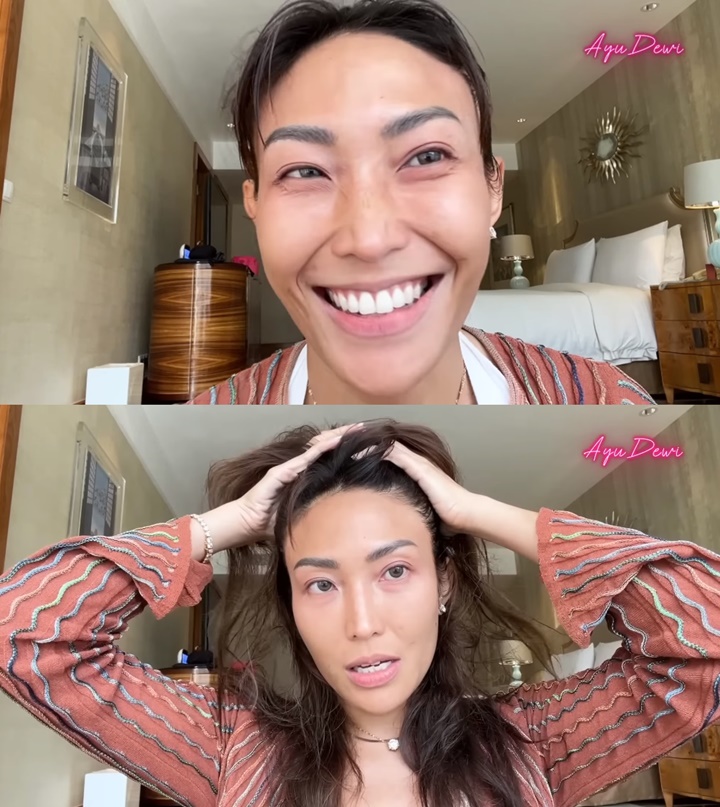 Ayu Dewi Siap Dikomentari Usai Pamerkan Wajah Keriput Hingga Rambut Singa