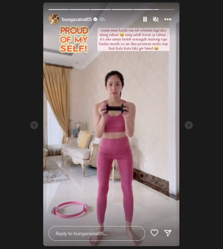 Usia Hampir 36 Tahun, Bunga Zainal Bangga Dipuji Masih Bak Perawan Oleh Suami Usia Hampir 36 Tahun, Bunga Zainal Bangga Dipuji Masih Bak Perawan Oleh Suami