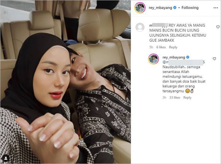 Diwanti-wanti Fans Agar Tak Duakan Dinda Hauw, Rey Mbayang: Naudzubillah