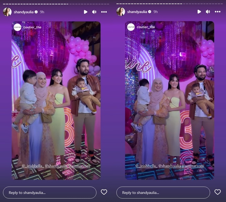 Shandy Aulia Pakai Dress Seksi, Ammar Zoni Auto Jaga Jarak Saat Foto Bareng