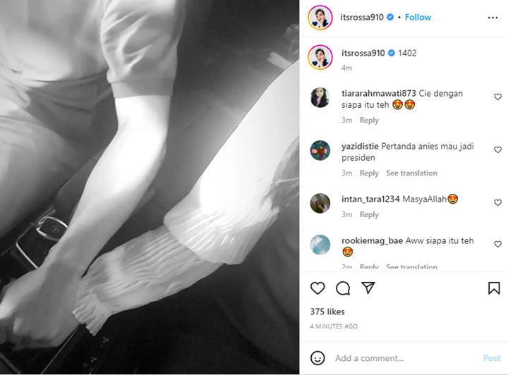 Rossa Rayakan Valentine Bareng Pria Misterius, Foto Mesra Bikin Kaget