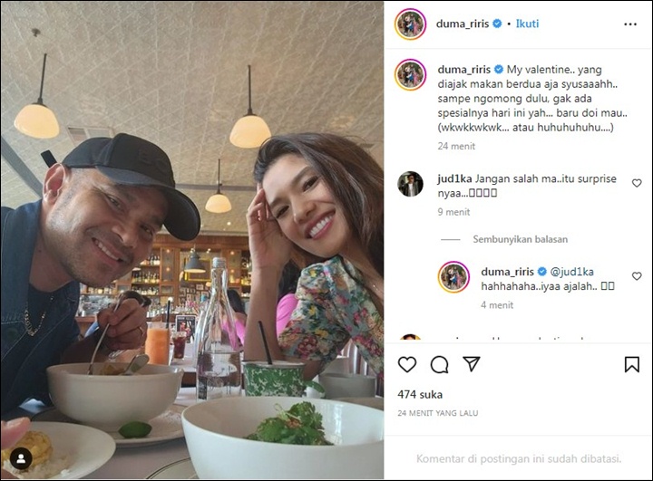 Judika Bela Diri Usai Sang Istri Sambat Susahnya Makan Berdua di Hari Valentine Judika Bela Diri Usai Sang Istri Sambat Susahnya Makan Berdua di Hari Valentine