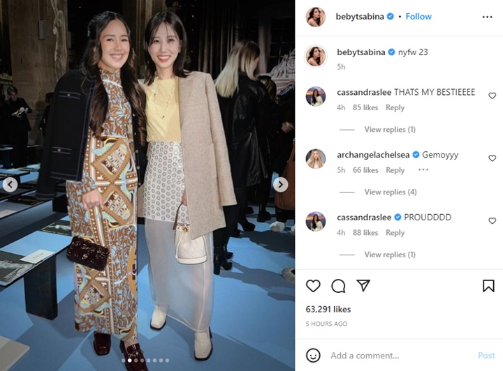 Giliran Beby Tsabina Pajang Foto Bareng Park Eun Bin Disebut Duo Gemoy