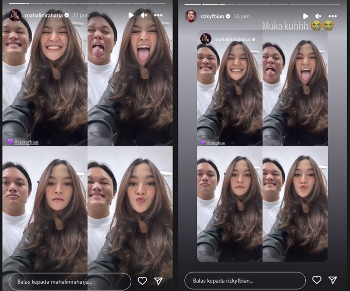 Mahalini Posting Selfie Uwu Berdua, Rizky Febian Malah Nangis Lihat Muka Sendiri Mahalini Posting Selfie Uwu Berdua, Rizky Febian Malah Nangis Lihat Muka Sendiri