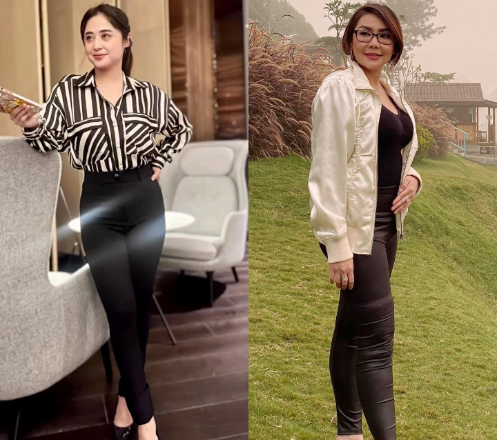 Dewi Persik dan Tessa Kaunang