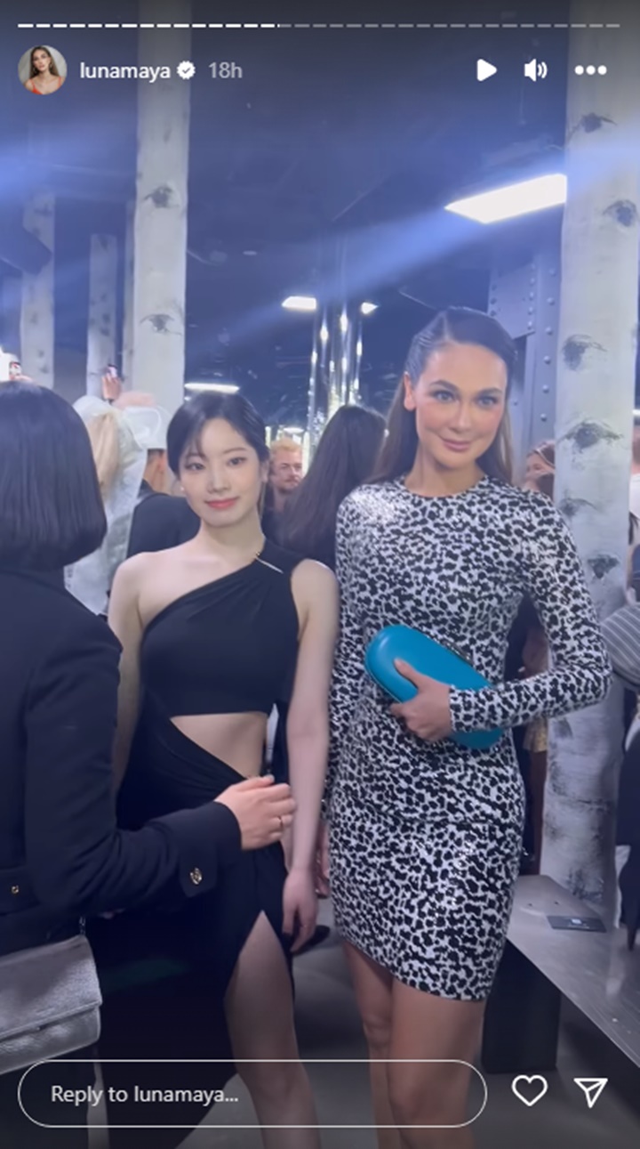 Luna Maya dan Dahyun TWICE Adu Keseksian Kala Foto Bareng di NYFW 2023