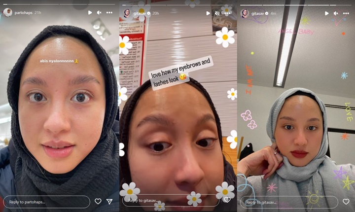 Gita Savitri Girang Habis Perawatan, Bentuk Alis dan Bulu Mata Jadi Sorotan