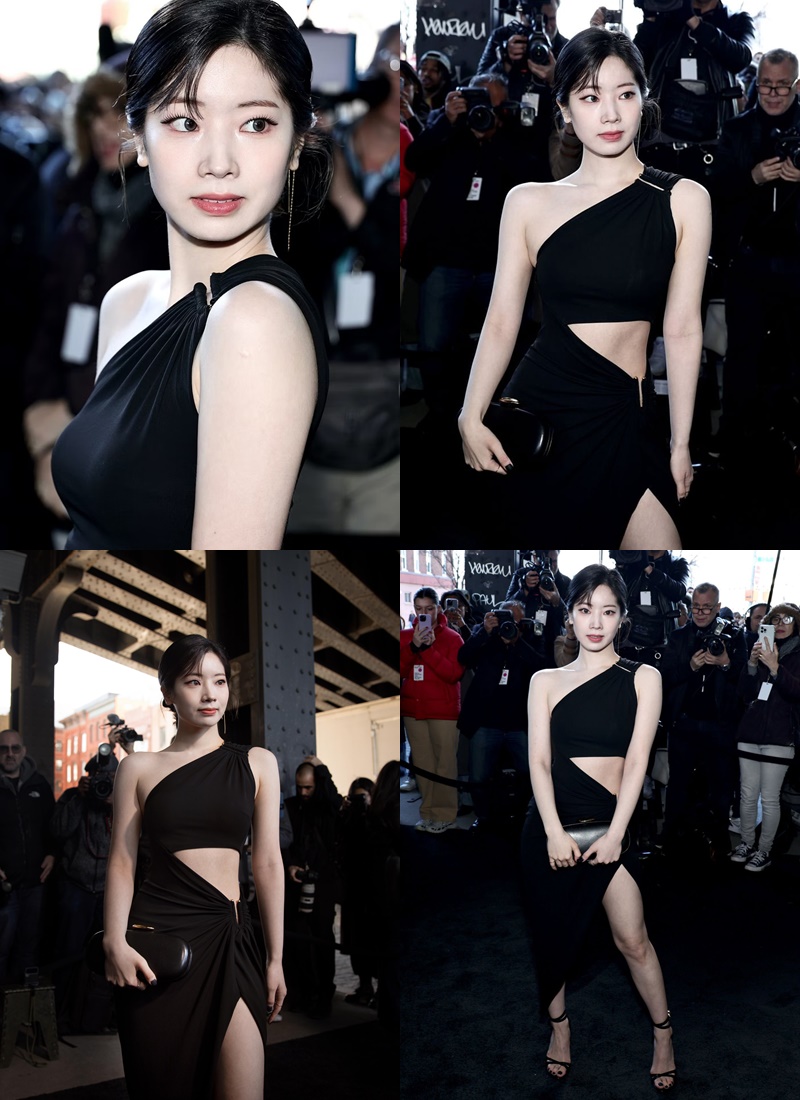 Dahyun Bikin Fans Terkesima dengan Kulit Cerahnya Dalam Balutan Gaun Seksi di NYFW