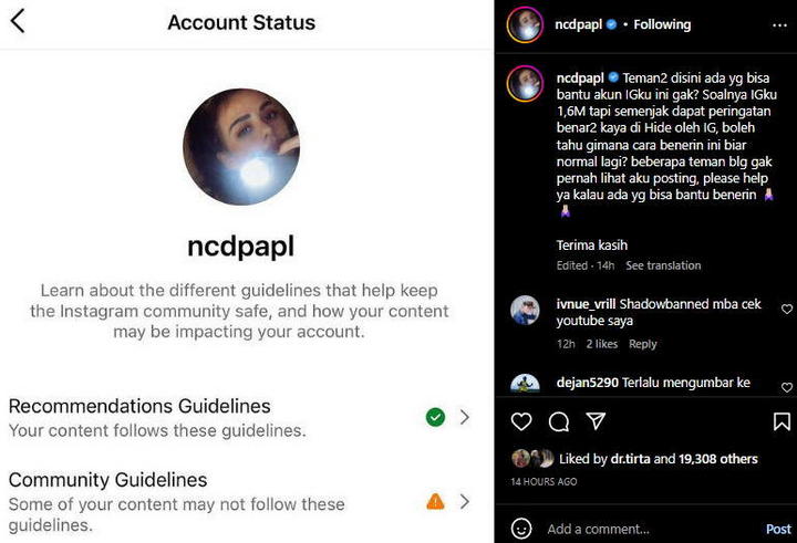 Nora Alexandra Kena Shadow Banned