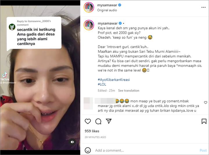 Nasibnya Disebut Ketikung Gadis dari Desa, Jawaban Mawar AFI Jleb