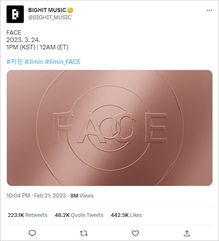 Jimin BTS Akhirnya Rilis Teaser Solo, \'FACE\' Tuai Sambutan Panas