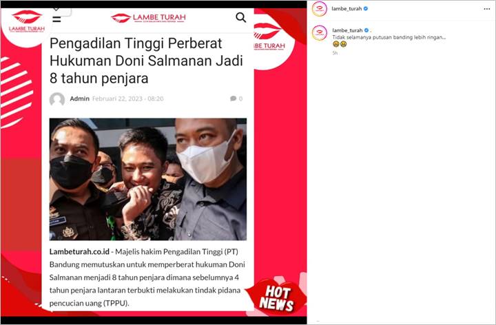 Doni Salmanan Divonis 2 Kali Lipat Lebih Berat Hingga Dimiskinkan usai Banding, Sontak Jadi Ledekan